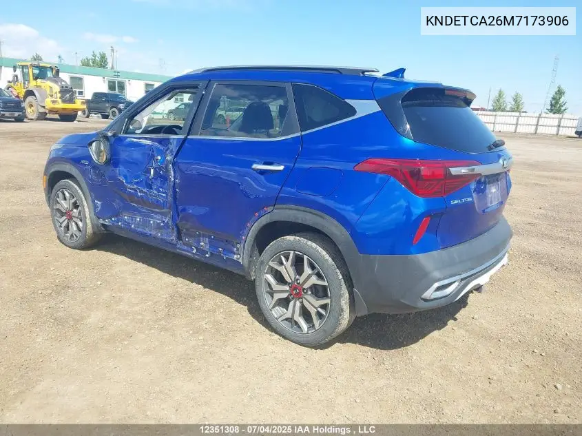 2021 Kia Seltos Sx Turbo VIN: KNDETCA26M7173906 Lot: 12351308