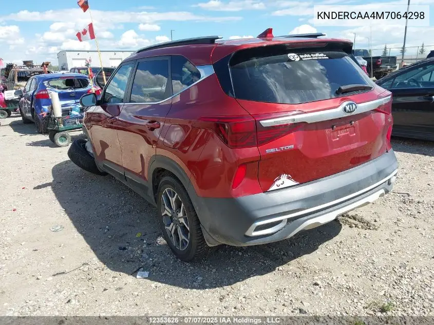 2021 Kia Seltos Ex/Ex Premium VIN: KNDERCAA4M7064298 Lot: 12353626
