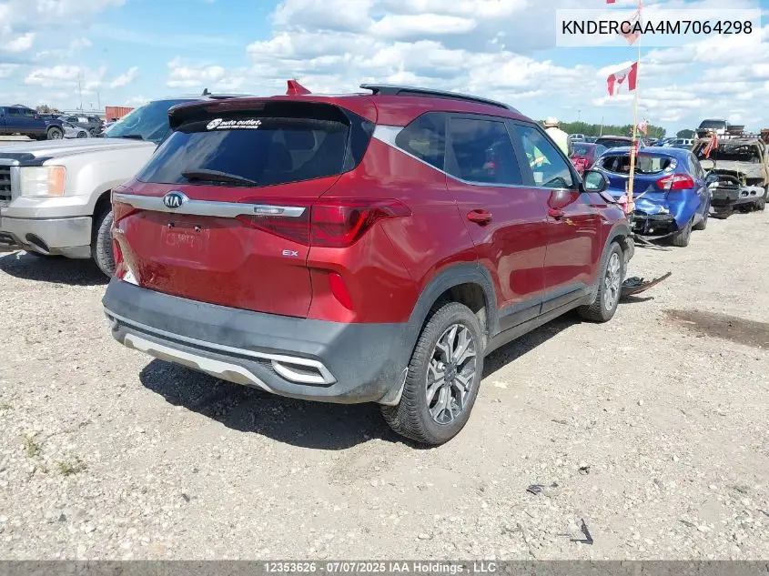 2021 Kia Seltos Ex/Ex Premium VIN: KNDERCAA4M7064298 Lot: 12353626
