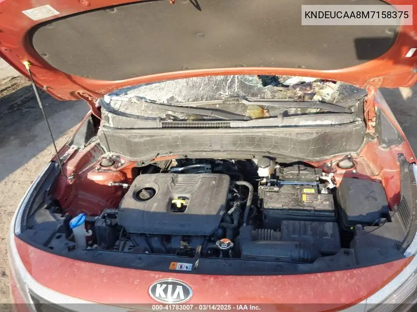 2021 Kia Seltos S VIN: KNDEUCAA8M7158375 Lot: 41783007