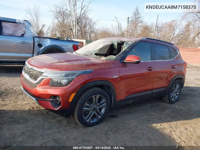 2021 Kia Seltos S VIN: KNDEUCAA8M7158375 Lot: 41783007