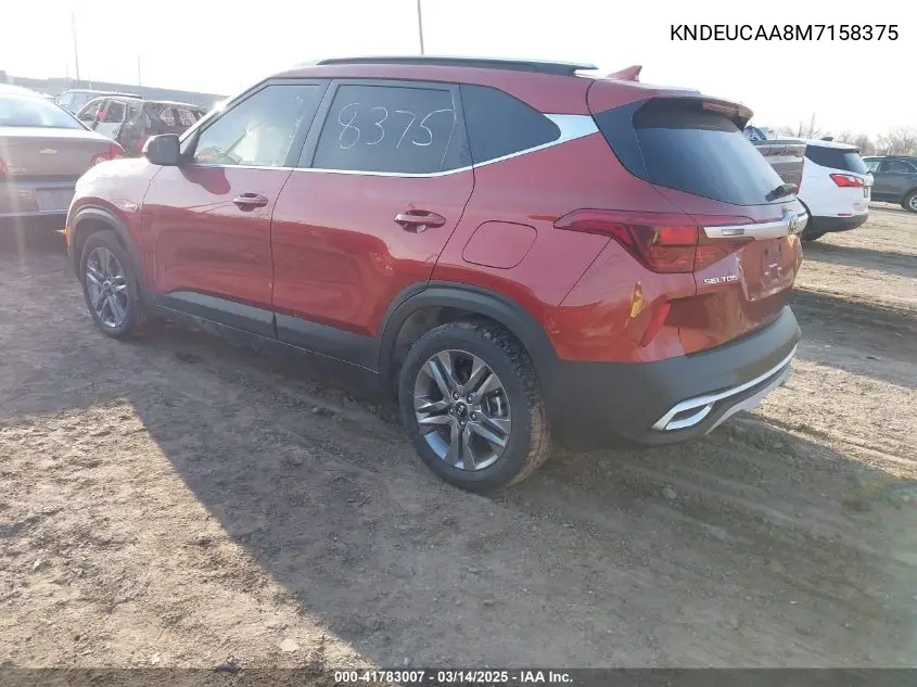 2021 Kia Seltos S VIN: KNDEUCAA8M7158375 Lot: 41783007
