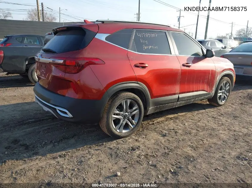 2021 Kia Seltos S VIN: KNDEUCAA8M7158375 Lot: 41783007