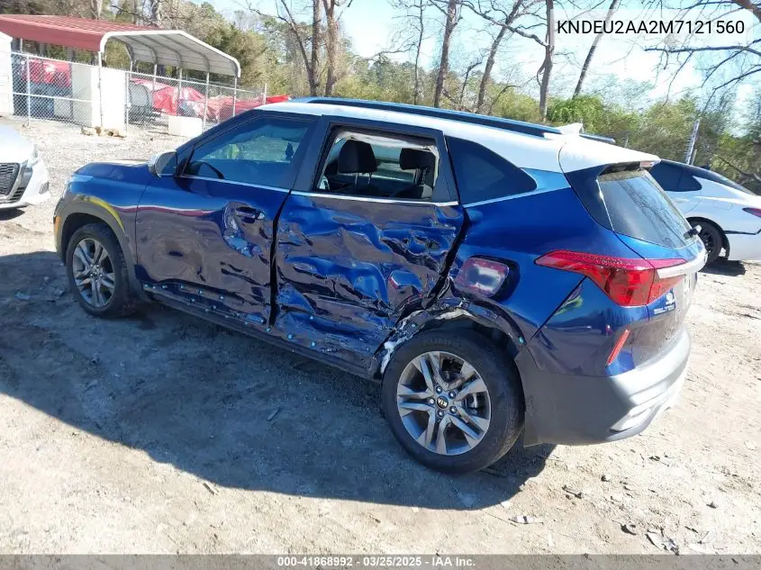 2021 Kia Seltos S VIN: KNDEU2AA2M7121560 Lot: 41868992