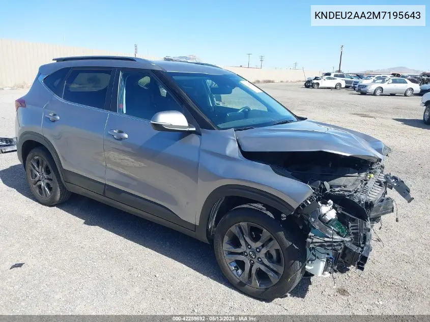 2021 Kia Seltos S VIN: KNDEU2AA2M7195643 Lot: 42259892