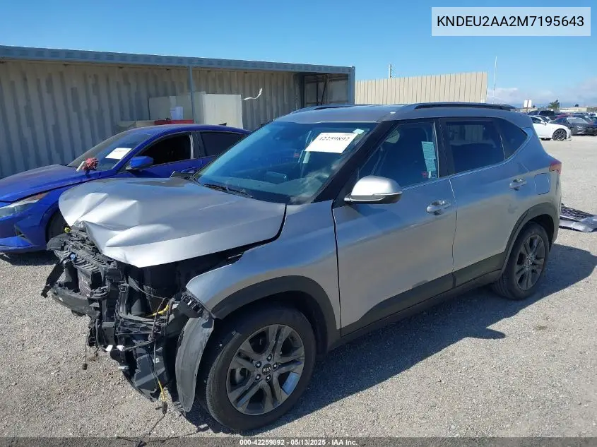 2021 Kia Seltos S VIN: KNDEU2AA2M7195643 Lot: 42259892