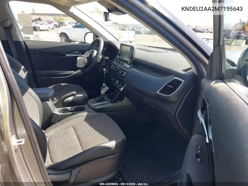 2021 Kia Seltos S VIN: KNDEU2AA2M7195643 Lot: 42259892