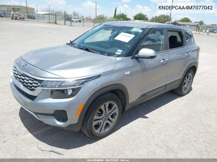 2021 Kia Seltos Lx VIN: KNDEPCAA4M7077042 Lot: 42596586