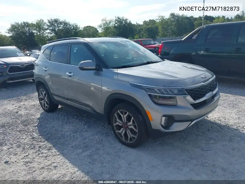 2021 Kia Seltos Sx Turbo VIN: KNDETCA27M7182873 Lot: 42608047
