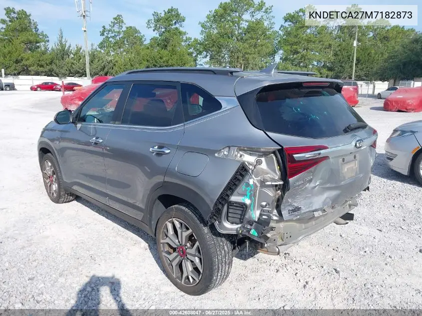 2021 Kia Seltos Sx Turbo VIN: KNDETCA27M7182873 Lot: 42608047