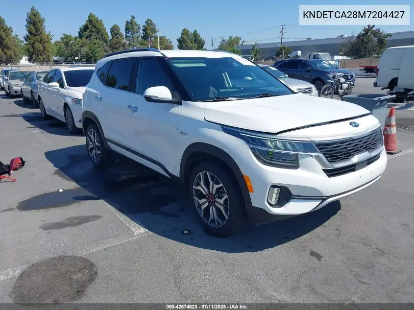 2021 Kia Seltos Sx Turbo VIN: KNDETCA28M7204427 Lot: 42674623