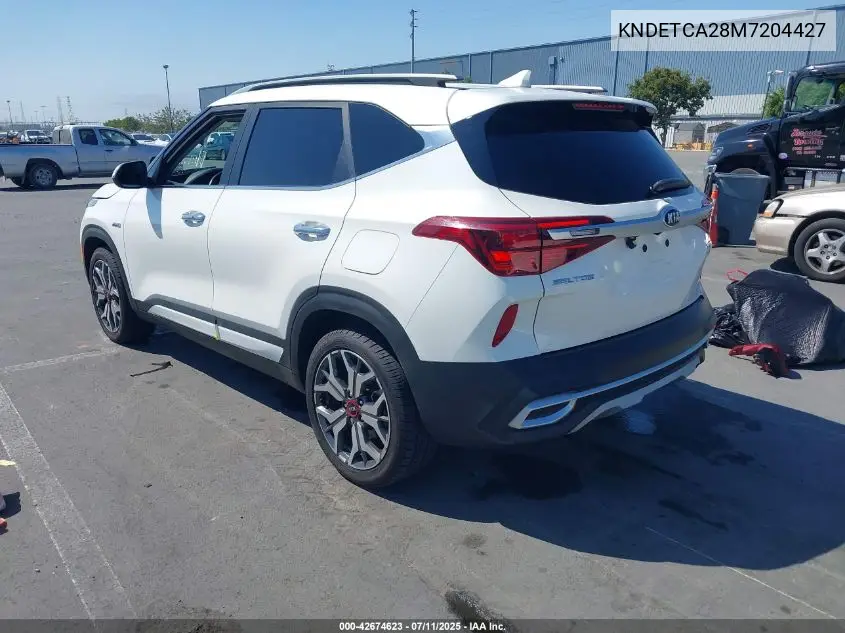 2021 Kia Seltos Sx Turbo VIN: KNDETCA28M7204427 Lot: 42674623