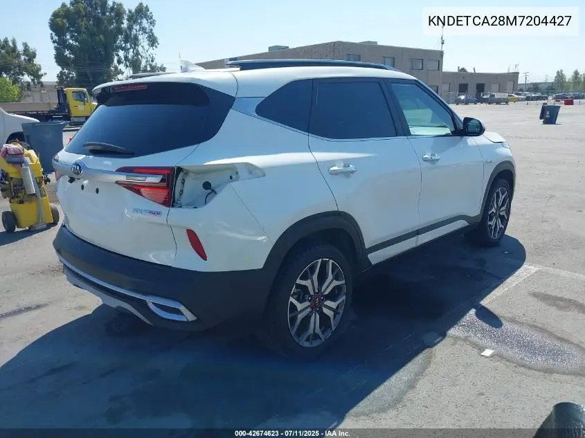 2021 Kia Seltos Sx Turbo VIN: KNDETCA28M7204427 Lot: 42674623