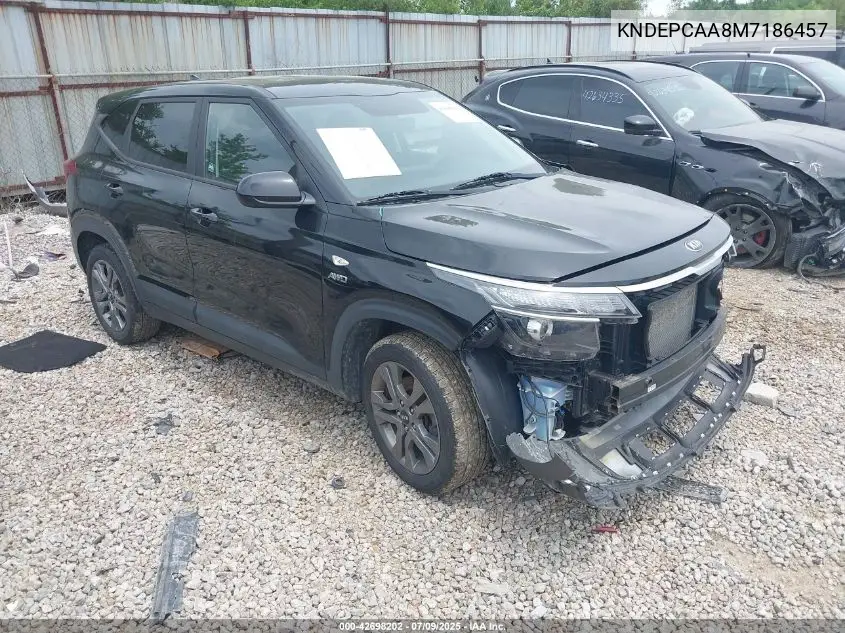 2021 Kia Seltos Lx VIN: KNDEPCAA8M7186457 Lot: 42698202