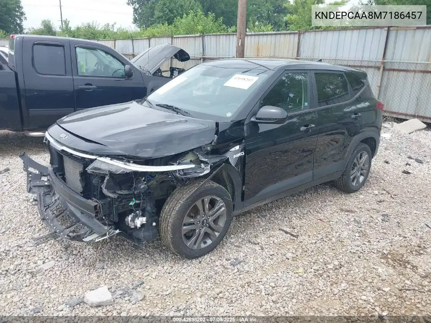 2021 Kia Seltos Lx VIN: KNDEPCAA8M7186457 Lot: 42698202