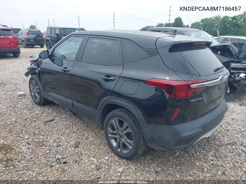 2021 Kia Seltos Lx VIN: KNDEPCAA8M7186457 Lot: 42698202