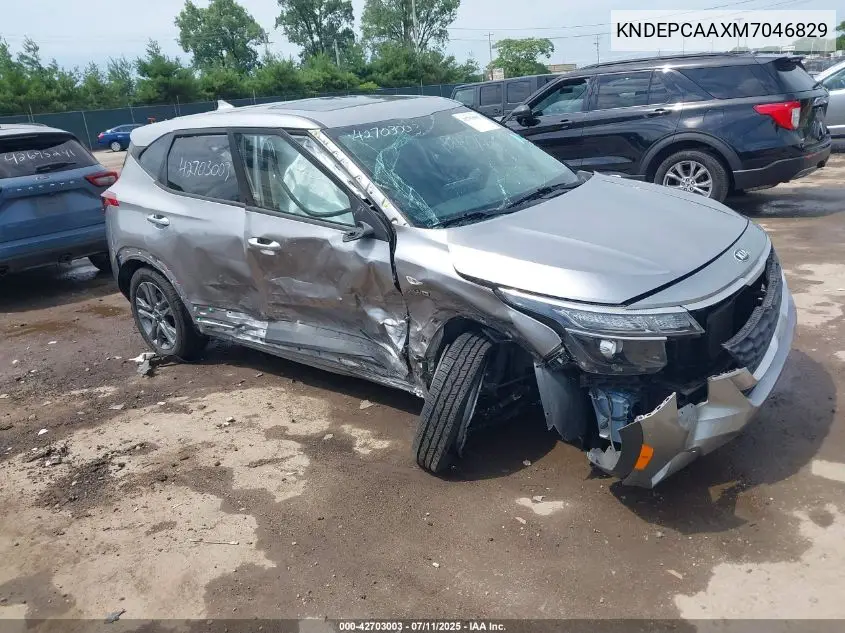 2021 Kia Seltos Lx VIN: KNDEPCAAXM7046829 Lot: 42703003