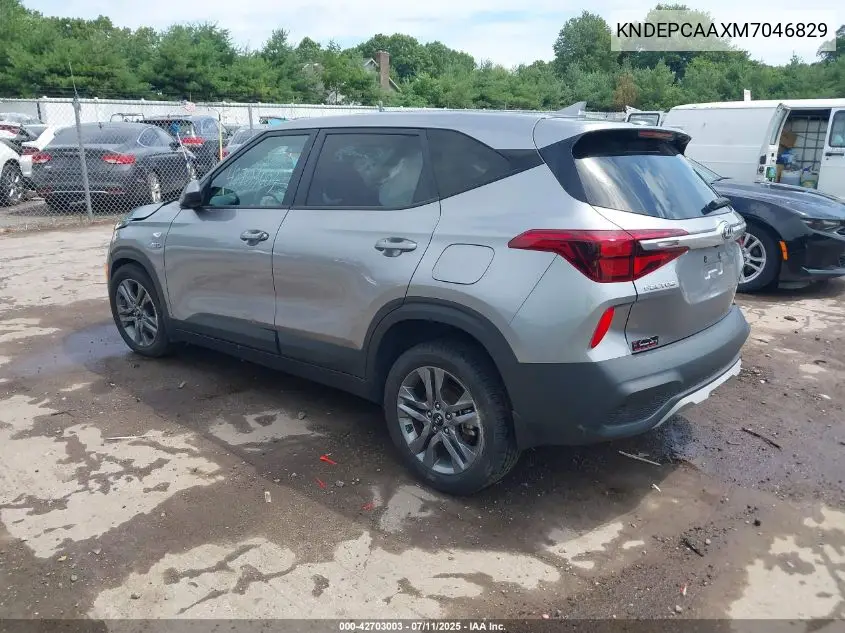 2021 Kia Seltos Lx VIN: KNDEPCAAXM7046829 Lot: 42703003