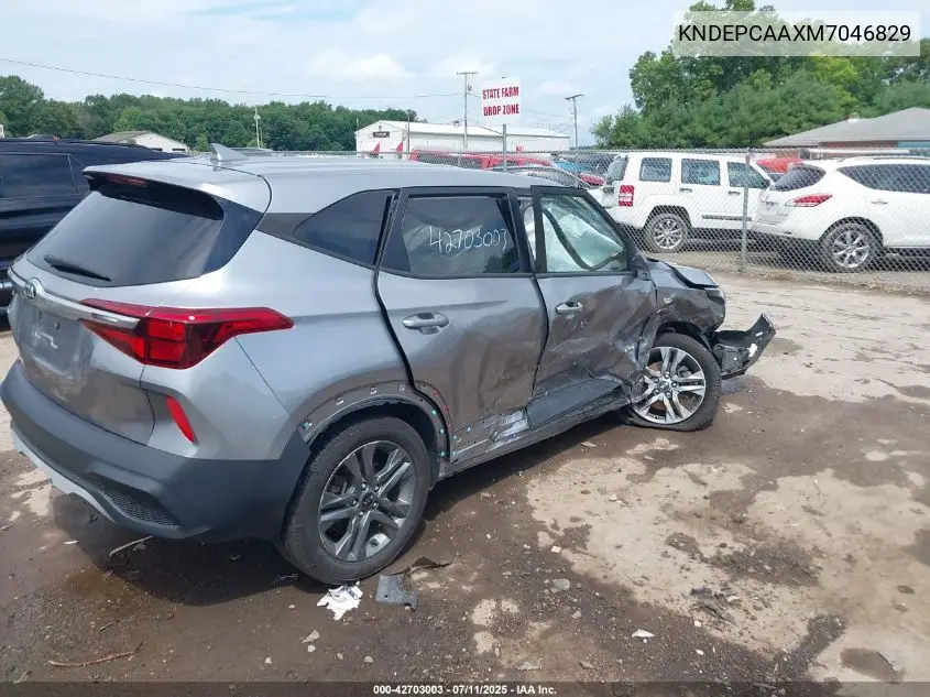 2021 Kia Seltos Lx VIN: KNDEPCAAXM7046829 Lot: 42703003