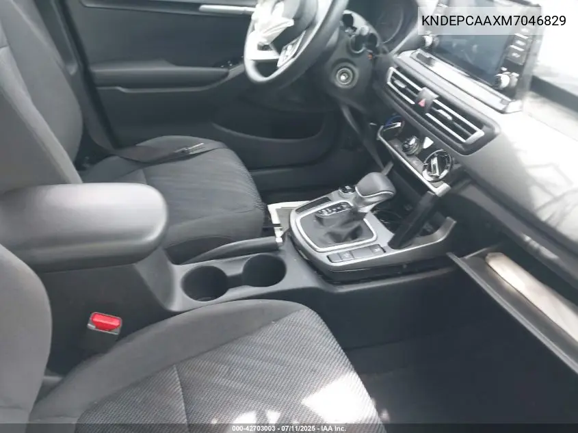 2021 Kia Seltos Lx VIN: KNDEPCAAXM7046829 Lot: 42703003