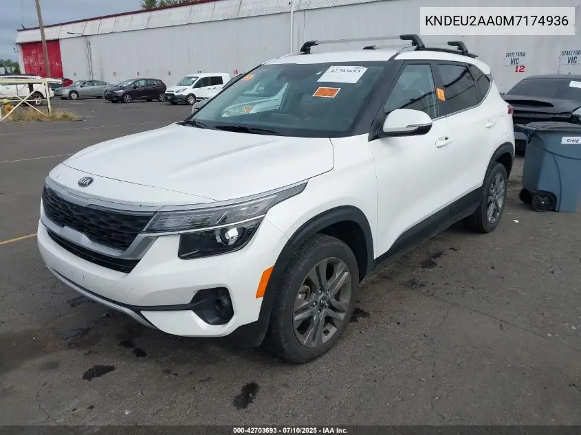 2021 Kia Seltos S VIN: KNDEU2AA0M7174936 Lot: 42703693
