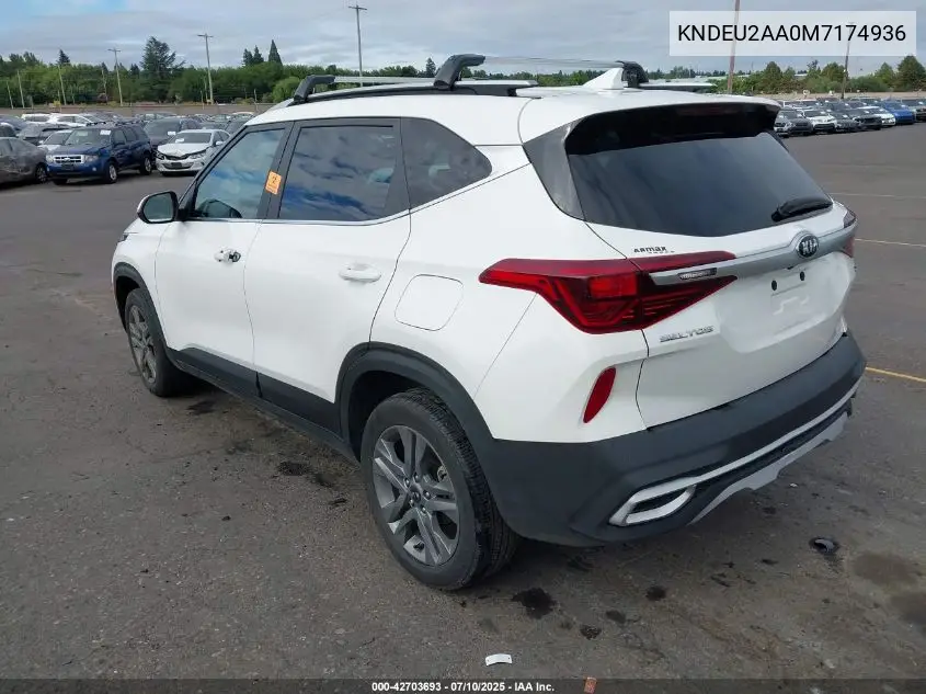 2021 Kia Seltos S VIN: KNDEU2AA0M7174936 Lot: 42703693