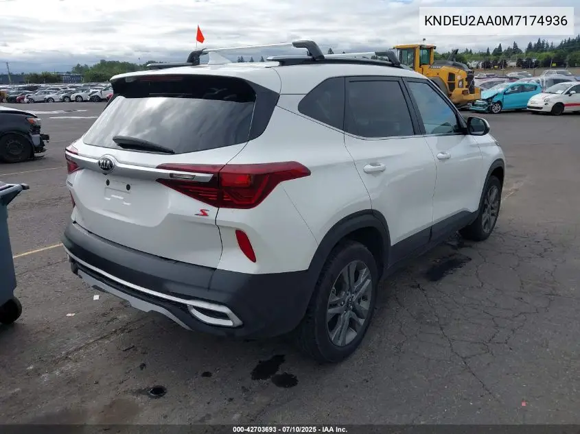 2021 Kia Seltos S VIN: KNDEU2AA0M7174936 Lot: 42703693
