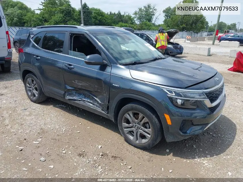 2021 Kia Seltos S VIN: KNDEUCAAXM7079533 Lot: 42716492