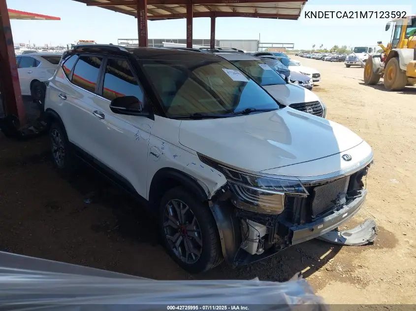 2021 Kia Seltos Sx Turbo VIN: KNDETCA21M7123592 Lot: 42725995