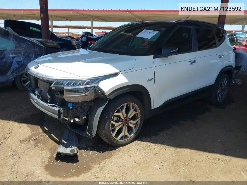 2021 Kia Seltos Sx Turbo VIN: KNDETCA21M7123592 Lot: 42725995