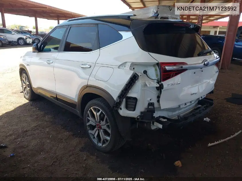 2021 Kia Seltos Sx Turbo VIN: KNDETCA21M7123592 Lot: 42725995