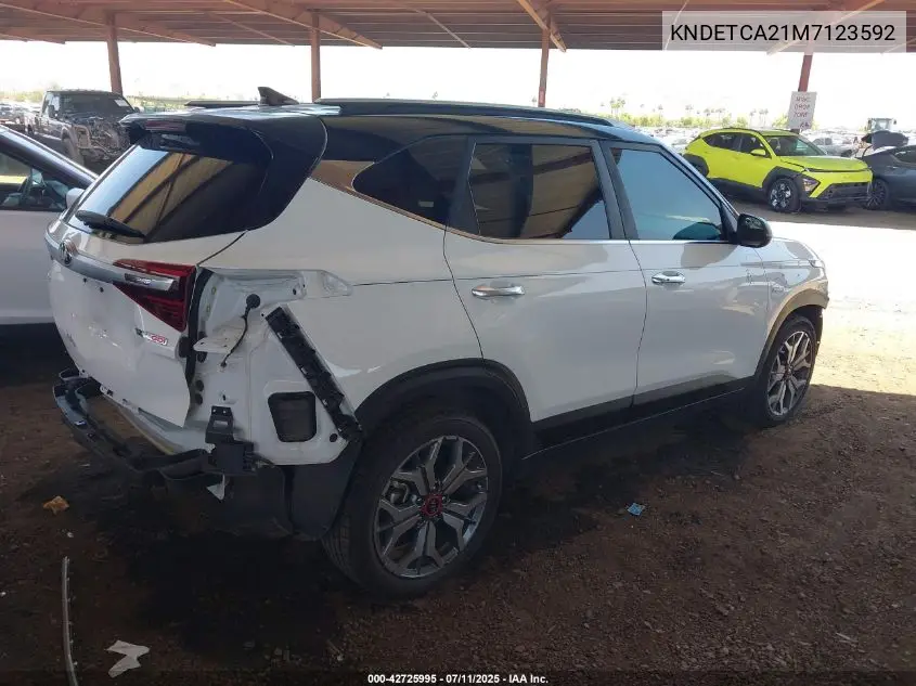 2021 Kia Seltos Sx Turbo VIN: KNDETCA21M7123592 Lot: 42725995