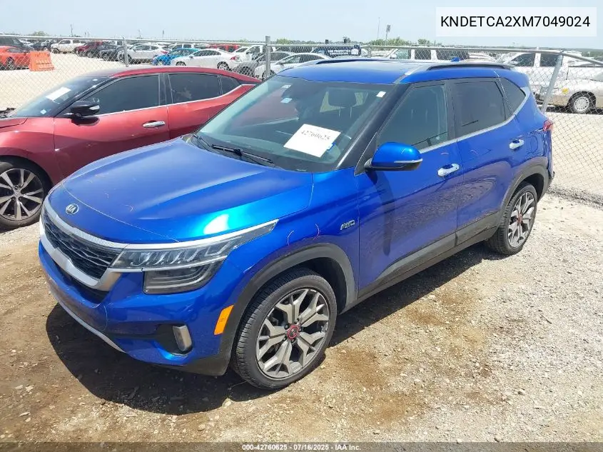 2021 Kia Seltos Sx Turbo VIN: KNDETCA2XM7049024 Lot: 42760625