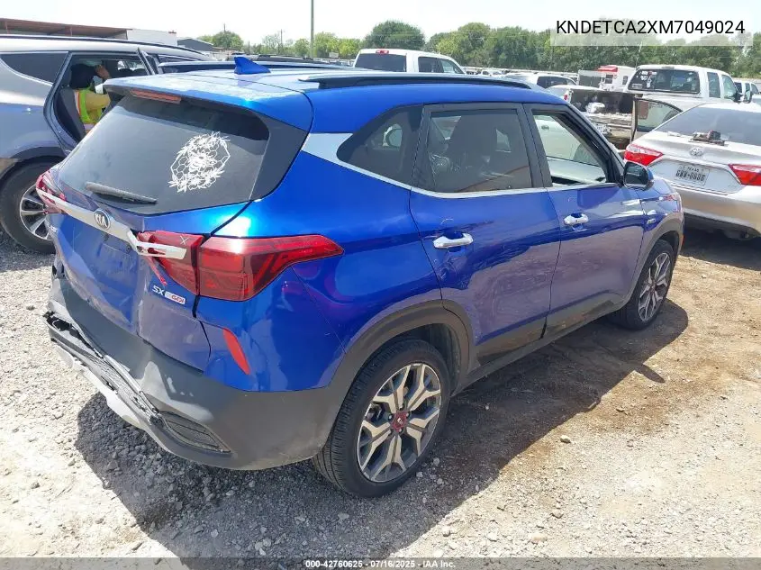 2021 Kia Seltos Sx Turbo VIN: KNDETCA2XM7049024 Lot: 42760625