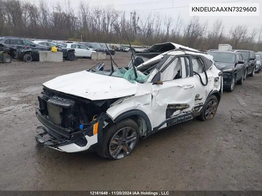 2022 Kia Seltos S VIN: KNDEUCAAXN7329600 Lot: 12161649