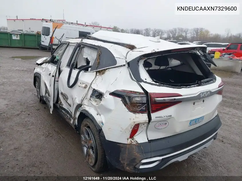 2022 Kia Seltos S VIN: KNDEUCAAXN7329600 Lot: 12161649