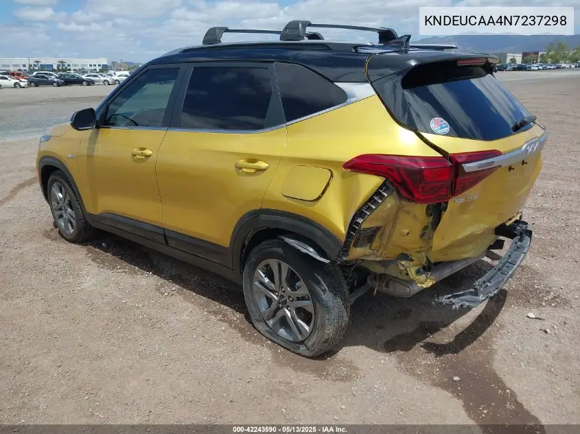 2022 Kia Seltos S VIN: KNDEUCAA4N7237298 Lot: 42243590