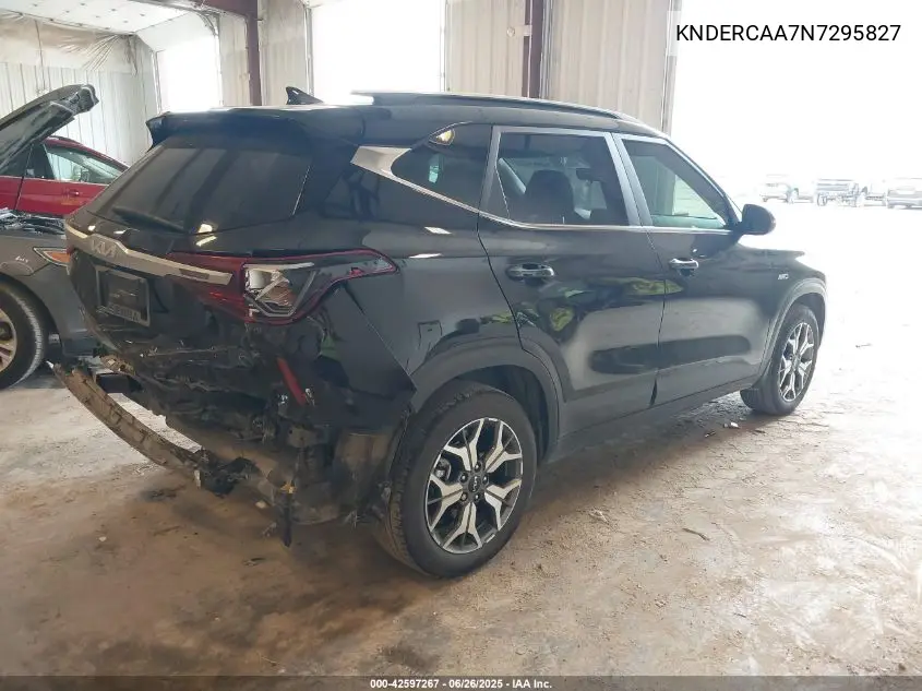 2022 Kia Seltos Ex VIN: KNDERCAA7N7295827 Lot: 42597267