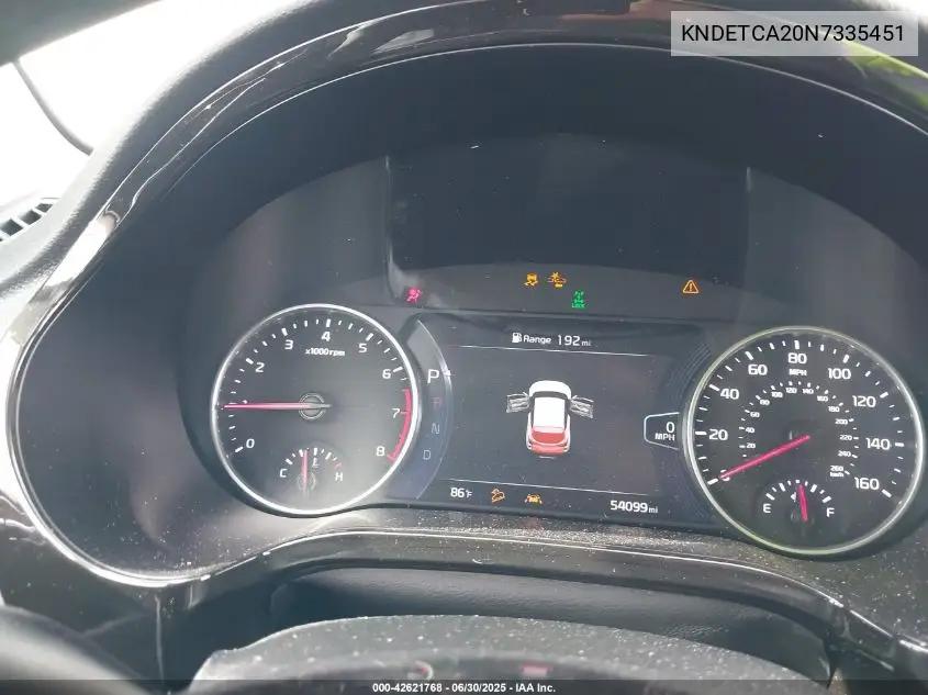 2022 Kia Seltos Sx Turbo VIN: KNDETCA20N7335451 Lot: 42621768