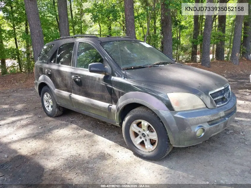 2003 Kia Sorento Ex/Lx VIN: KNDJD733935052158 Lot: 42196763