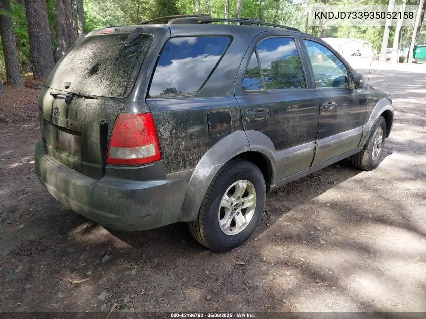 2003 Kia Sorento Ex/Lx VIN: KNDJD733935052158 Lot: 42196763