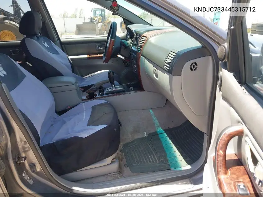 2004 Kia Sorento Ex/Lx VIN: KNDJC733445315712 Lot: 42549524