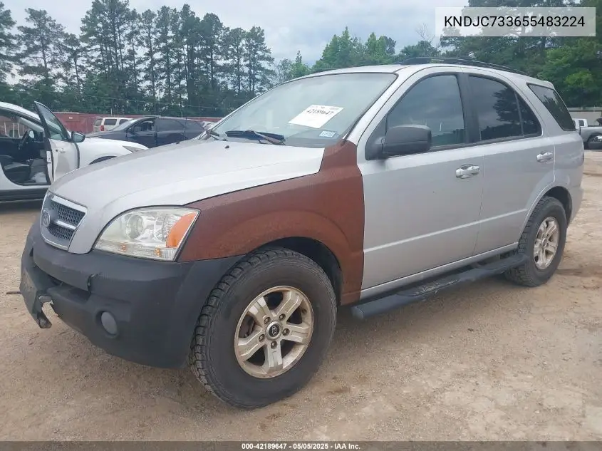 2005 Kia Sorento Ex/Lx VIN: KNDJC733655483224 Lot: 42189647