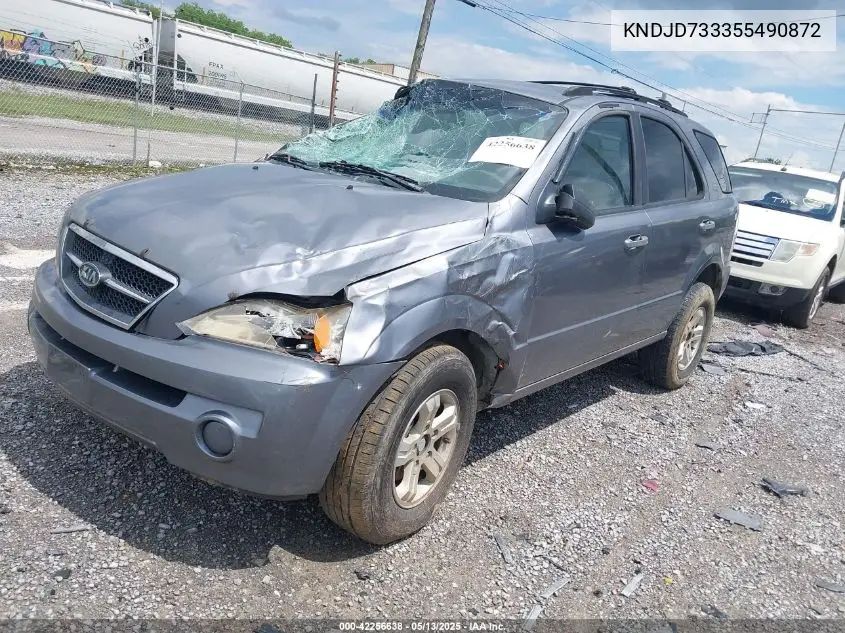 2005 Kia Sorento Ex/Lx VIN: KNDJD733355490872 Lot: 42256638