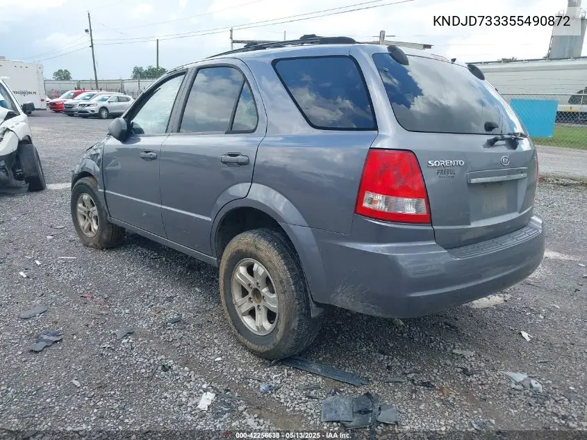 2005 Kia Sorento Ex/Lx VIN: KNDJD733355490872 Lot: 42256638