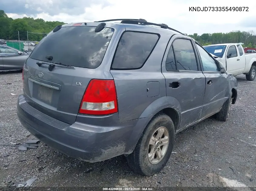 2005 Kia Sorento Ex/Lx VIN: KNDJD733355490872 Lot: 42256638