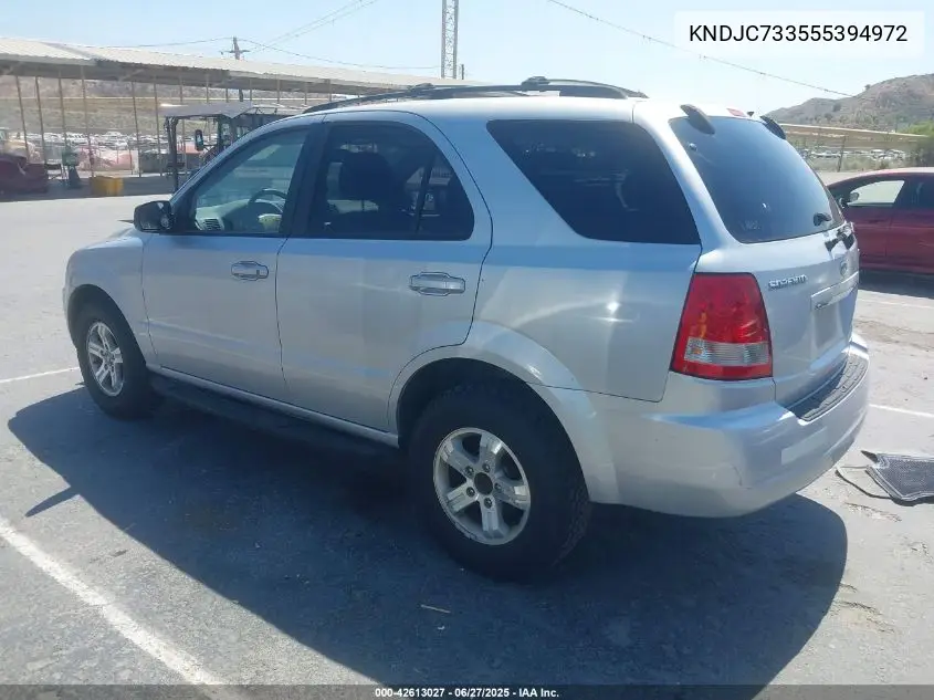 2005 Kia Sorento Ex/Lx VIN: KNDJC733555394972 Lot: 42613027