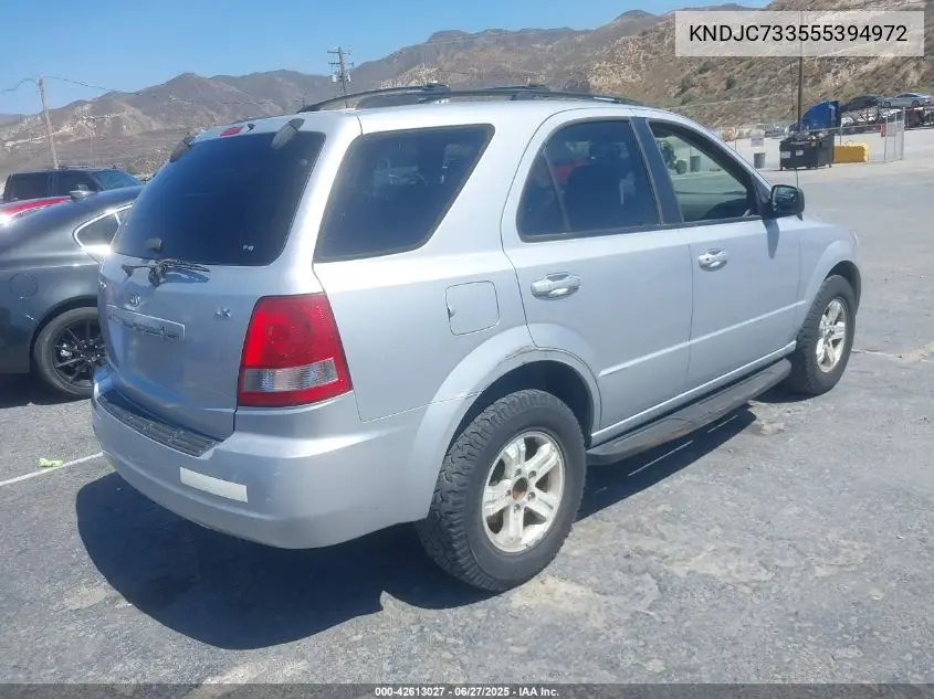2005 Kia Sorento Ex/Lx VIN: KNDJC733555394972 Lot: 42613027