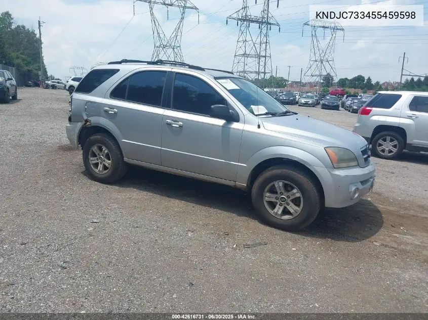 2005 Kia Sorento Ex/Lx VIN: KNDJC733455459598 Lot: 42616731