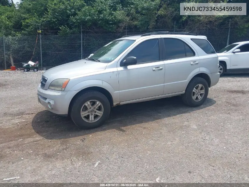 2005 Kia Sorento Ex/Lx VIN: KNDJC733455459598 Lot: 42616731